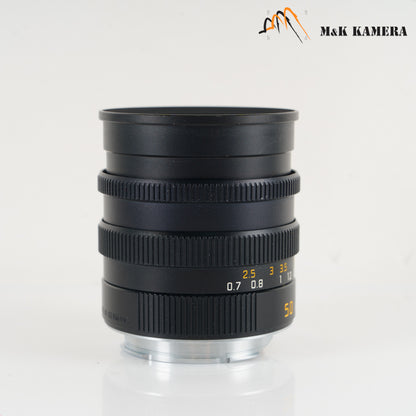 Leica Summilux-M 50mm/F1.4 Pre-A Black Lens Yr.2002 Germany 11868 #10854
