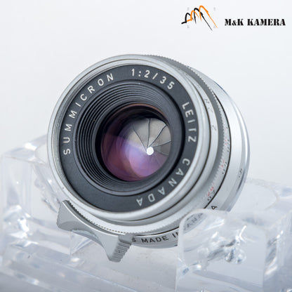 LEITZ Leica Summicron-M 35mm/F2.0 Ver.I 8 Elements Lens Yr.1963 Canada #11762