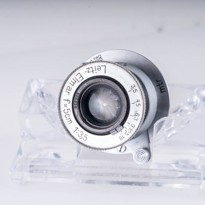 LEITZ Leica Elmar L39 50mm/F3.5 Lens Yr.1936 LTM Germany #10913