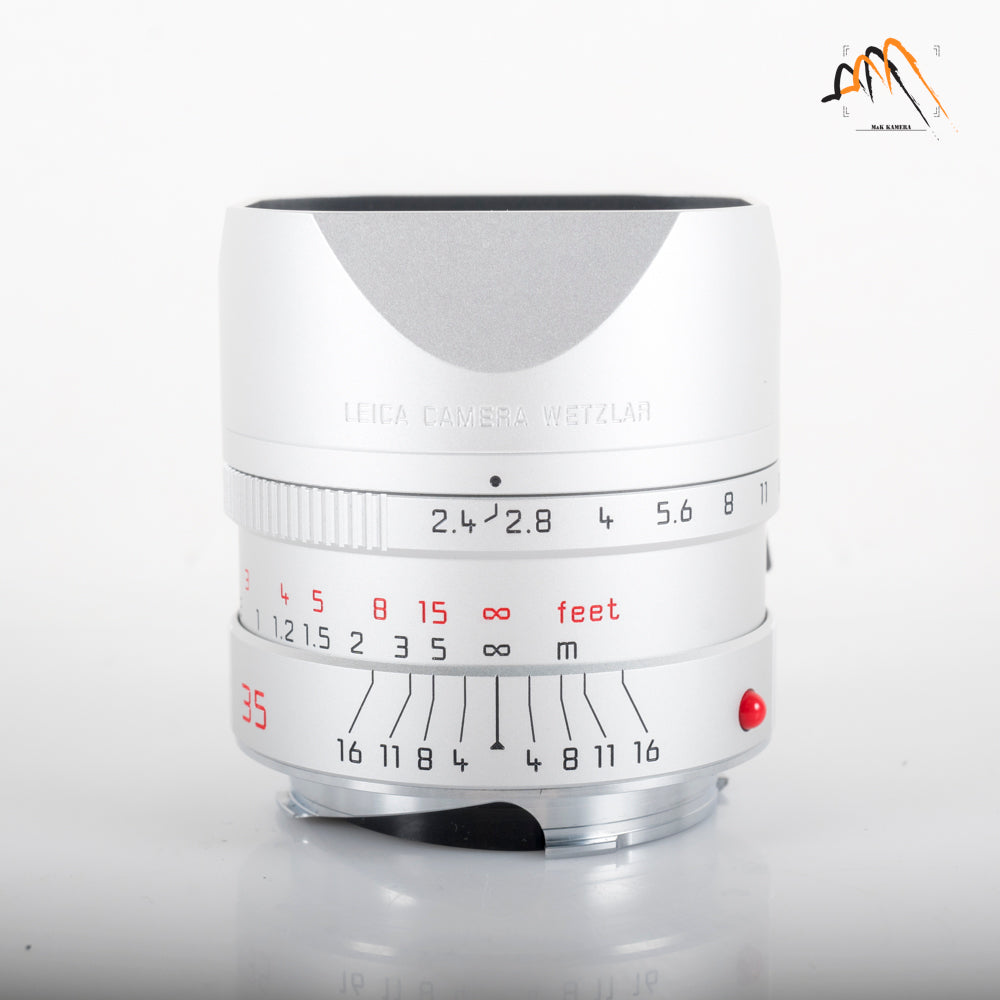 Leica Summarit-M 35mm/F2.4 ASPH Silver Lens Germany 11679 #11605