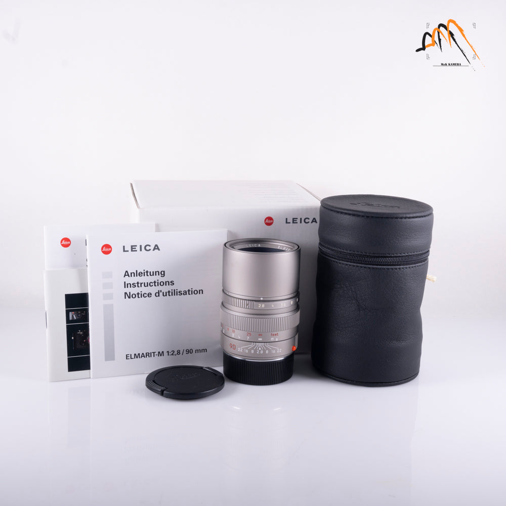 Leica Elmarit-M 90mm/F2.8 E46 Ver.II V2/ Rare Titanium Lens Yr.1996 Germany 11899 #11359