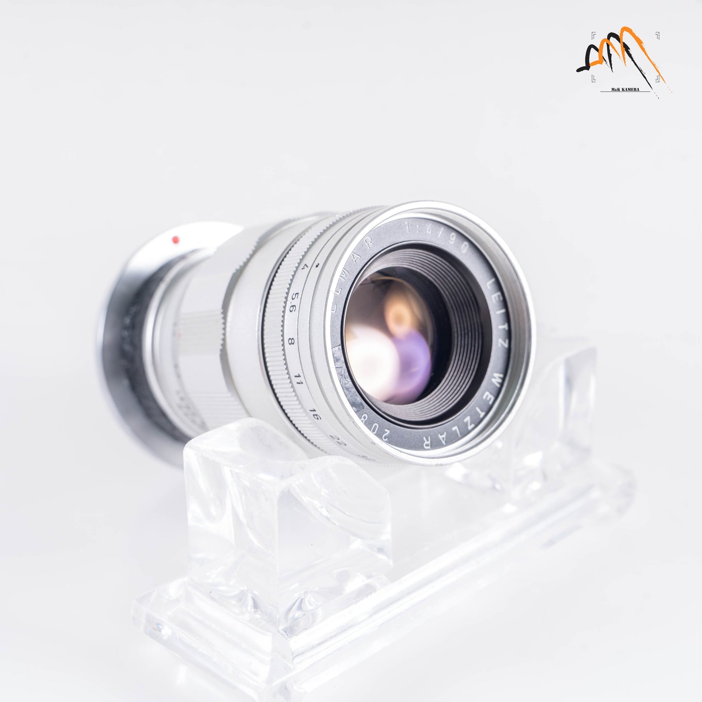 LEITZ Leica Elmar M 90mm/F4.0 E39 Ver.II V2/ 3 Elements Silver Lens Yr.1965 Germany 11830 #88243
