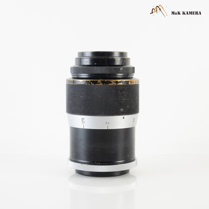 LEITZ Leica Hektor L39 135mm/F4.5 A36 short focusing Black Paint Lens Yr.1949 LTM Germany #87787