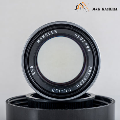 Mandler Brass Leica M mounted 50mm/F1.4 E46 Pre-Asph Lens China #88985
