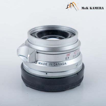 LEITZ Leica Summicron-M 35mm/F2.0 Ver.I 8 Elements Lens Yr.1963 Canada #11762