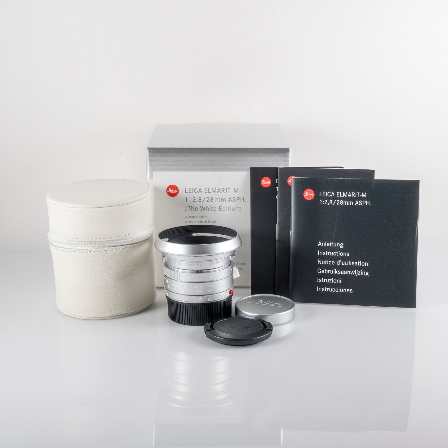 Leica Elmarit-M 28mm/F2.8 E39 Asph 11664 Silver Lens Yr.2009 Germany 11664 #88689