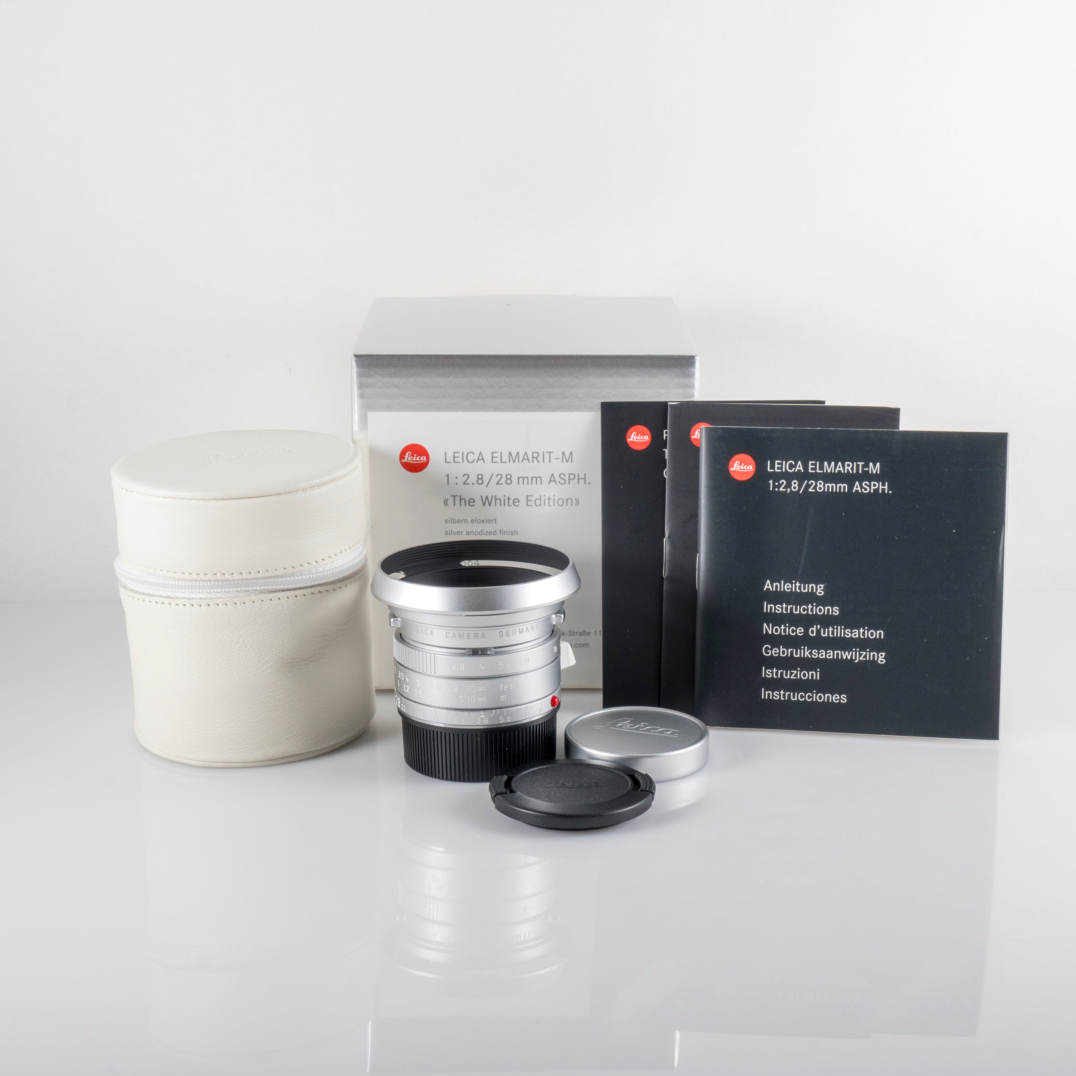 Leica Elmarit-M 28mm/F2.8 E39 Asph 11664 Silver Lens Yr.2009
