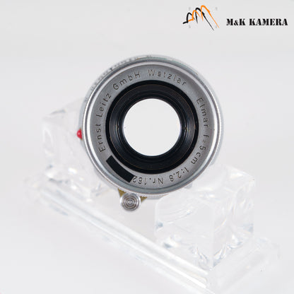 LEITZ Leica Elmar M 50mm/F2.8 Ver.I Silver Lens Yr.1958 Germany #10407