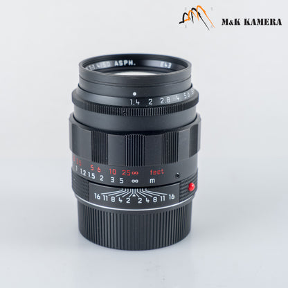 Leica Summilux-M 50mm/F1.4 ASPH Black Chrome Lens Germany 11688 #12071
