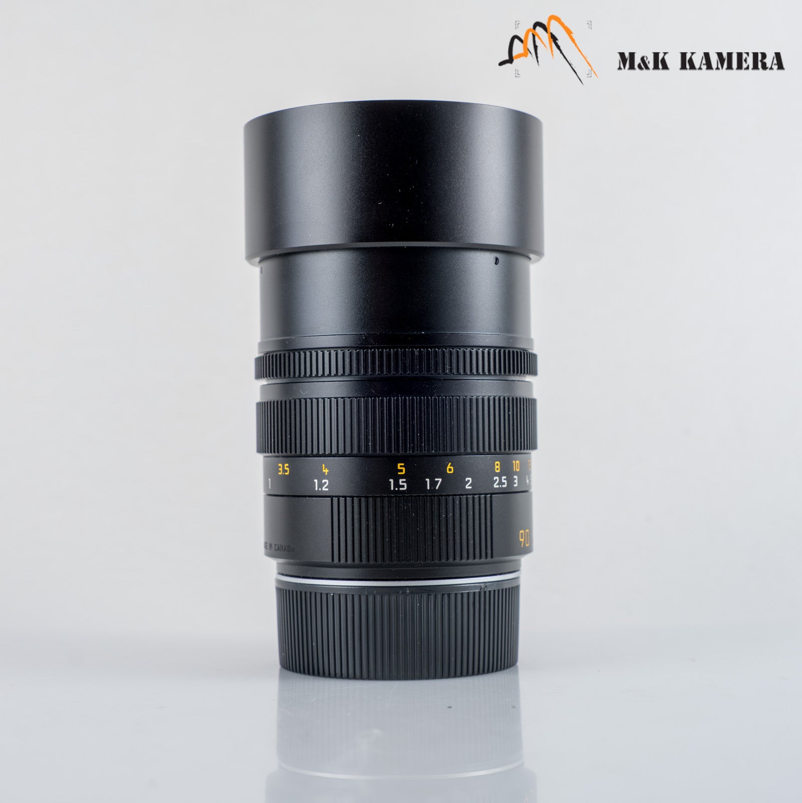 Leica Summicron-M 90mm/F2.0 E55 Pre-Asph/ Ver.II Black Lens Yr