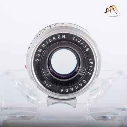 LEITZ Leica Summicron-M 35mm/F2.0 Ver.I 8 Elements Lens Yr.1963 Canada #11762