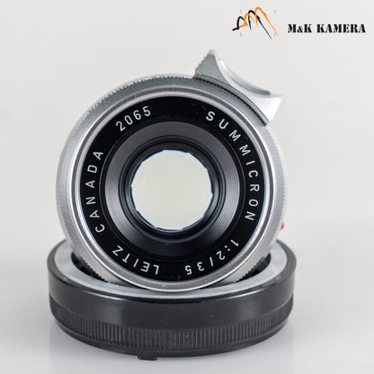 LEITZ Leica Summicron-M 35mm/F2.0 Ver.I 8 Elements Lens Yr.1964 Canada #12111