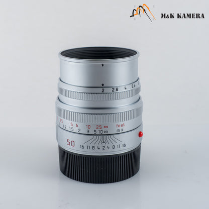 Leica Summicron-M 50mm/F2.0 V Silver Boxed 11816 #12075