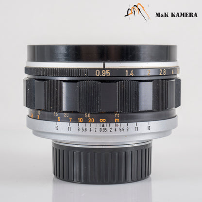 Canon 50mm/F0.95 Leica M mounted with correct coupling #11562