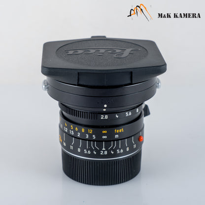Leica Elmarit-M 24mm/F2.8 ASPH Black Lens Yr.1996 Germany 11878 #88739
