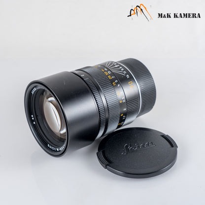 Leica Summicron-M 90mm/F2.0 E49 Rare Black Lens Yr.1992 Canada #24044