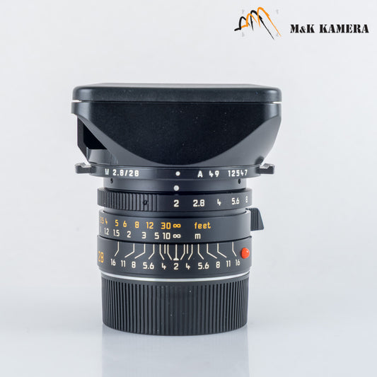 Leica Summicron-M 28mm/F2.0 ASPH Black Lens Yr.2003 Germany 11604 #88734