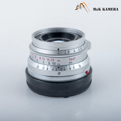 LEITZ Leica Summicron-M 35mm/F2.0 Ver.I 8 Elements Lens Yr.1963 Canada #11762