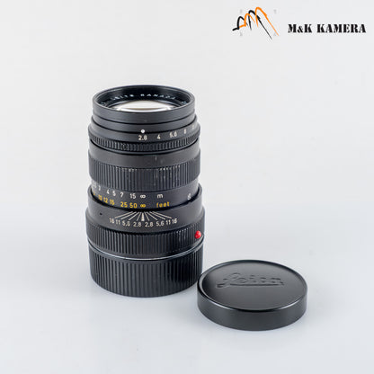 LEITZ Leica Tele-Elmarit-M 90mm/F2.8 E39 Ver.II V2/ Slim Lens Yr.1973 11800 #23901