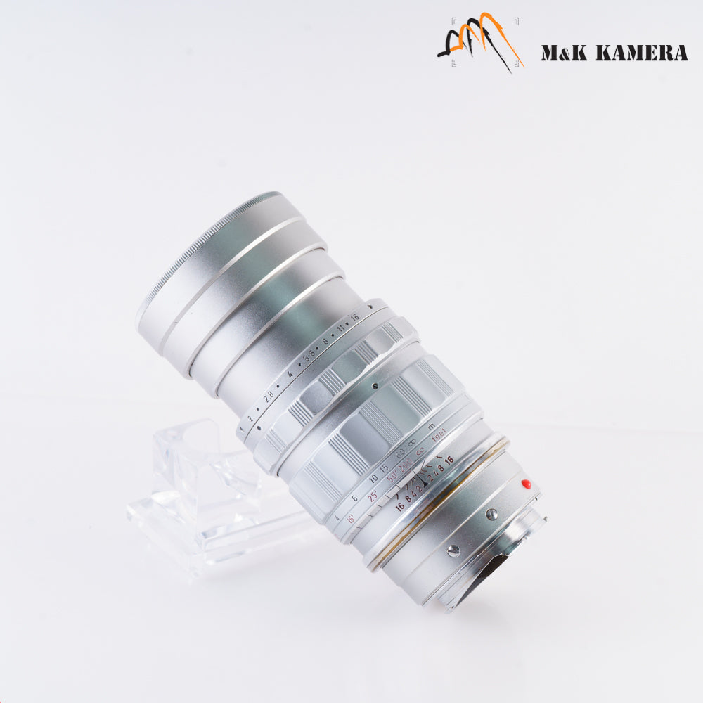 LEITZ Leica Summicron M 90mm/F2.0 Ver.I V.1 Silver Lens Yr.1960