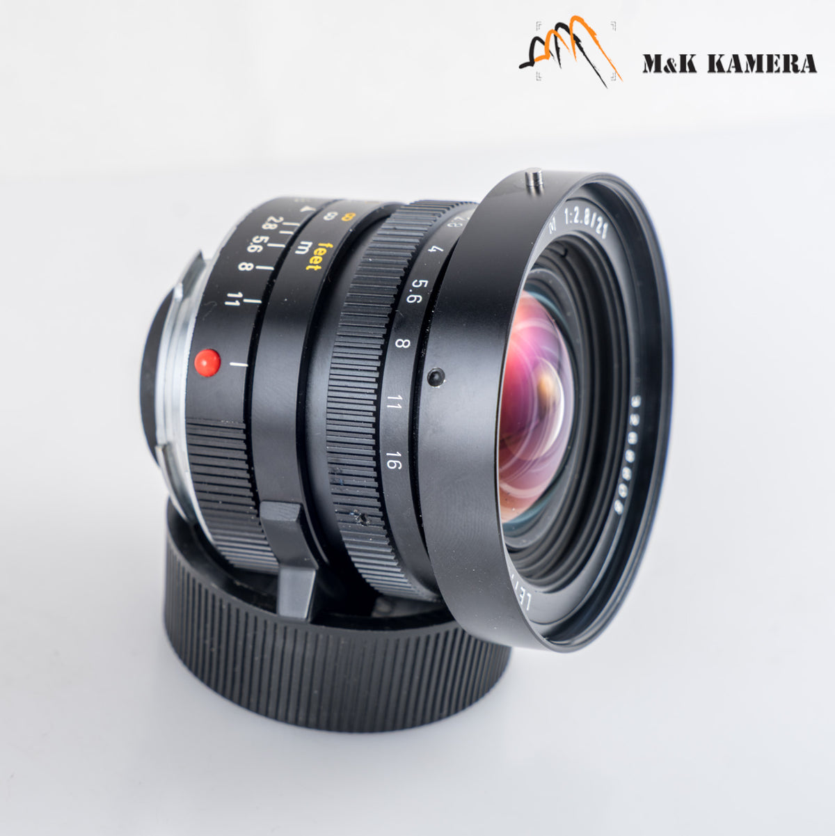 LEITZ Leica Elmarit M 21mm/F2.8 E60 Pre-A Black Lens Yr.1983 Canada #24045