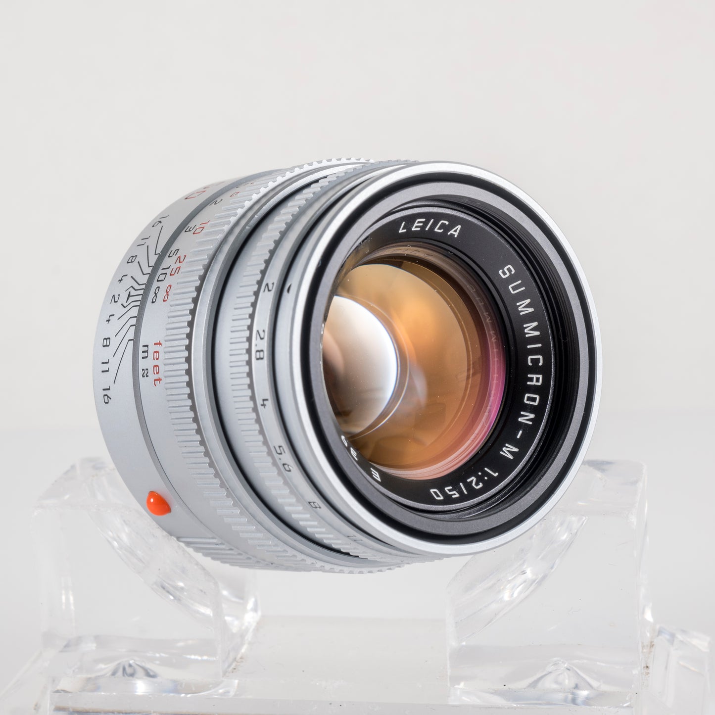Leica Summicron-M 50mm/F2.0 V Silver boxed 11816 #23830
