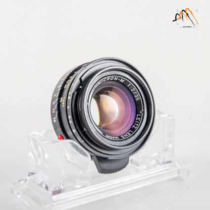 LEITZ Leica Summicron-M 35mm/F2.0 Ver.4 7 Elements Black Lens Yr.1980 Canada 11310 #11566