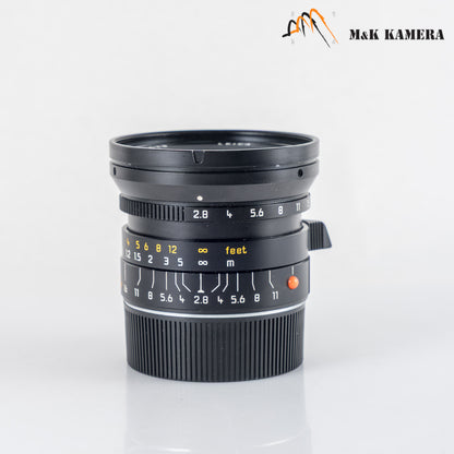 Leica Elmarit-M 24mm/F2.8 ASPH Black Lens Yr.1996 Germany 11878 #12125