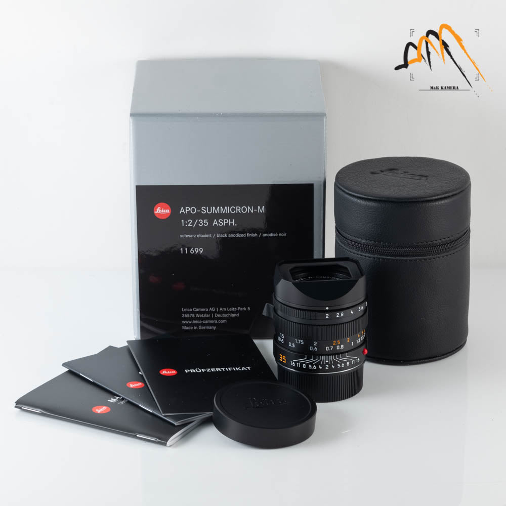 Brand New Leica APO-Summicron M 35mm/F2.0 ASPH Black Lens Germany 11699 #11699