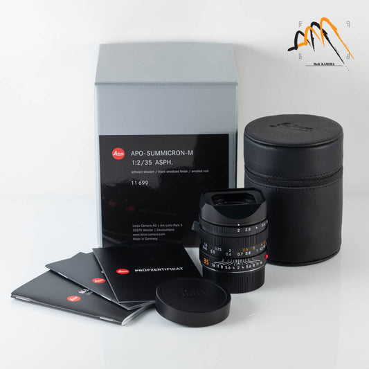 Brand New Leica APO-Summicron M 35mm/F2.0 ASPH Black Lens Germany 11699 #11699