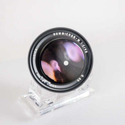 Leica Summicron-M 90mm/F2.0 E55 Pre-Asph/ Ver.II Black Lens Yr.1991 Canada 11136 #23817