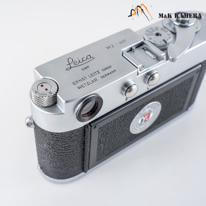 Leica M2 Round Button Rewind Silver Film Rangefinder Camera #24015