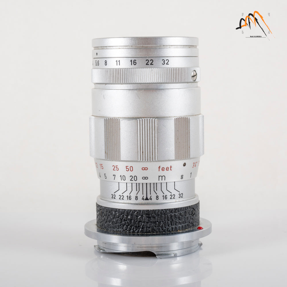 LEITZ Leica Elmar M 90mm/F4.0 E39 Ver.II V2/ 3 Elements Silver Lens Yr.1965 Germany 11830 #11567
