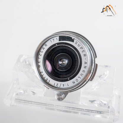 LEITZ Leica Super-Angulon L39 21mm/F4.0 E39 Lens Yr.1959 LTM Germany #23809