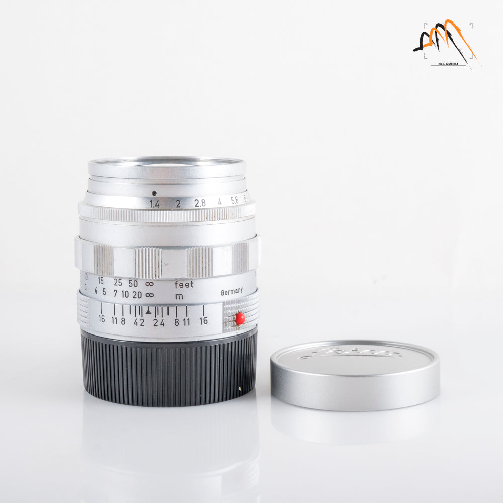 LEITZ Leica Summilux M 50mm/F1.4 Ver.I Silver Lens Yr.1960 Germany 11114 #23700
