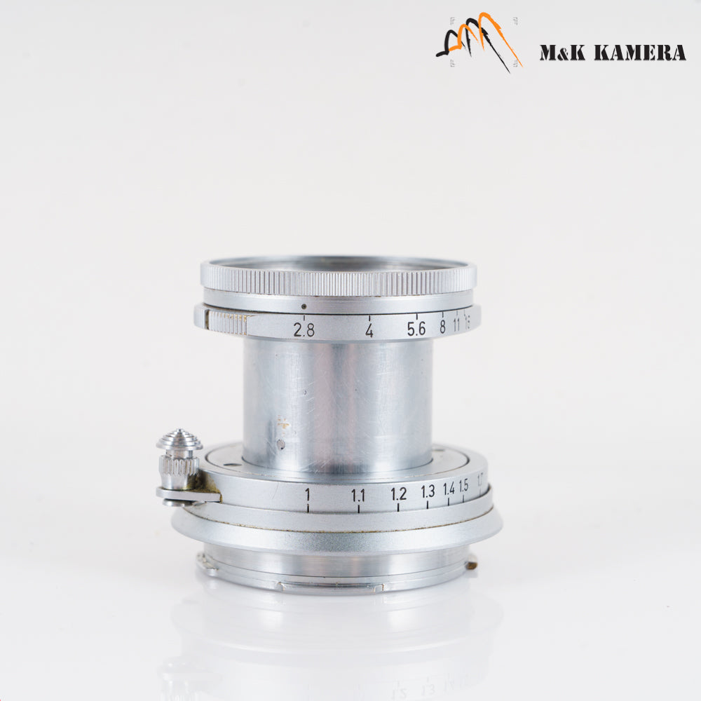 LEITZ Leica Elmar M 50mm/F2.8 Ver.I Silver Lens Yr.1958 Germany #10407