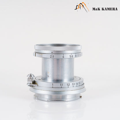 LEITZ Leica Elmar M 50mm/F2.8 Ver.I Silver Lens Yr.1958 Germany #10407