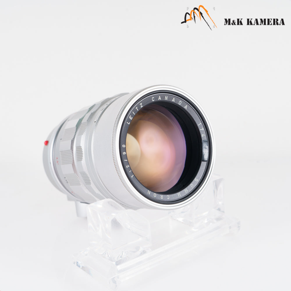 LEITZ Leica Summicron M 90mm/F2.0 Ver.I V.1 Silver Lens Yr.1960 Canada #10411