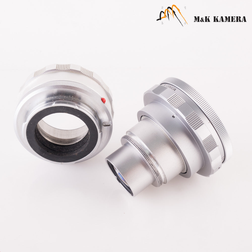 Leica Elmar Visoflex 65mm/F3.5 silver 11062N w/ 16464K focus adapter 11062 #87490