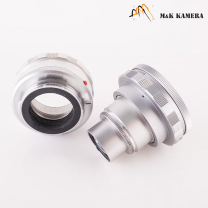 Leica Elmar Visoflex 65mm/F3.5 silver 11062N w/ 16464K focus adapter 11062 #87490