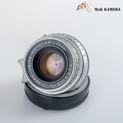 LEITZ Leica Summicron-M 35mm/F2.0 Ver.I 8 Elements Lens Yr.1958 Germany #12074