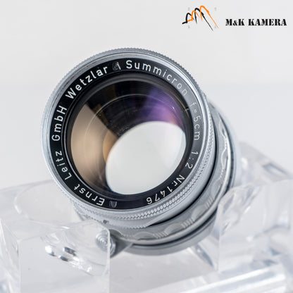 LEITZ Leica Summicron M 50mm/F2.0 Rigid V2 Ver.II Lens Yr.1957 Germany #24017