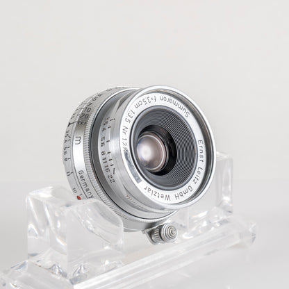 LEITZ Leica Summaron M 35mm/F3.5 E39 Lens Yr.1955 Germany #23821