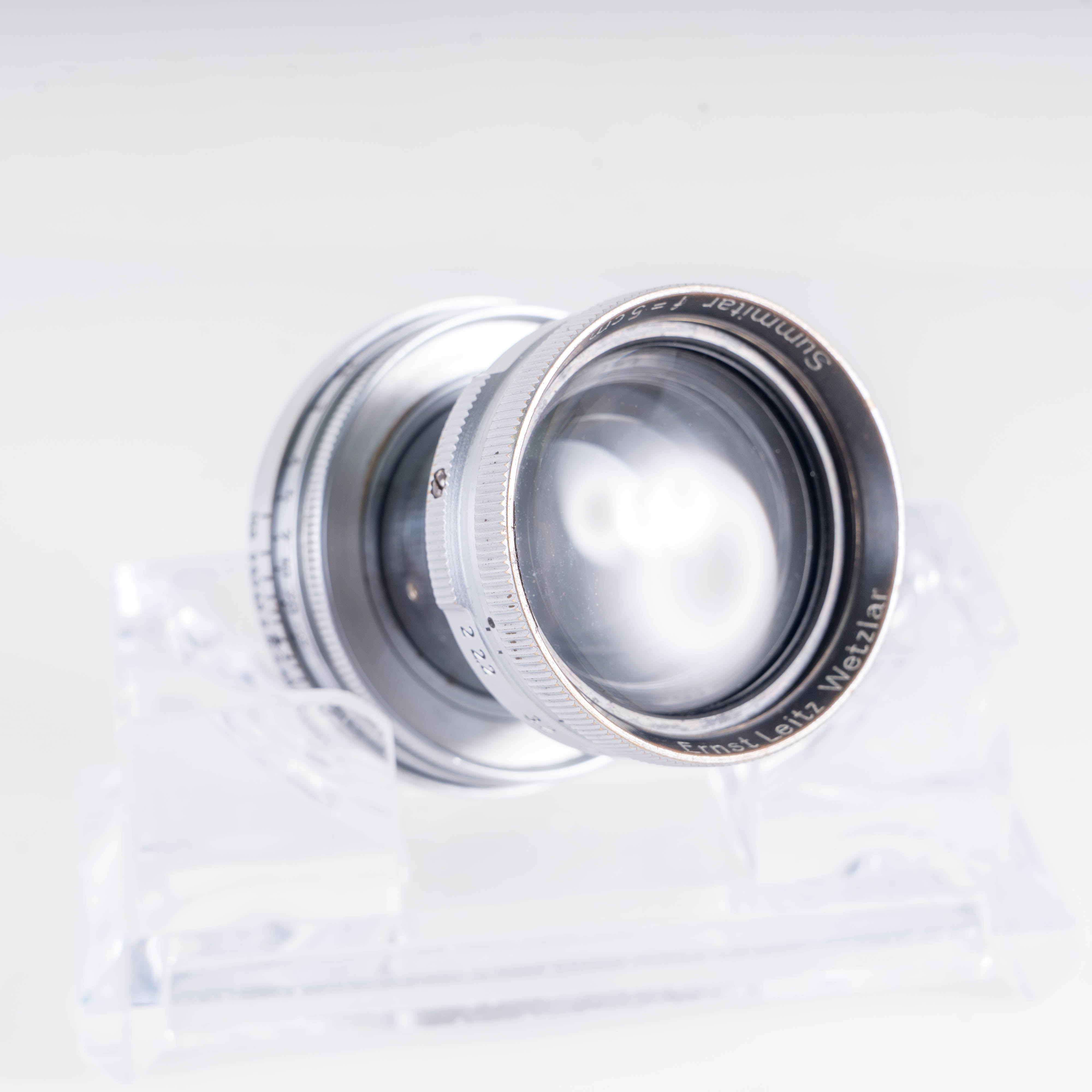 LEITZ Leica Summitar L39 50mm/F2.0 Silver Lens Yr.1940 LTM Germany