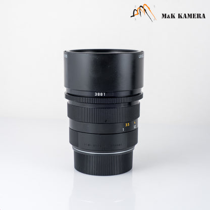 Leica APO-Summicron-M 90mm/F2.0 ASPH 11884 Black Lens Yr.1999 Germany 11884 #88763