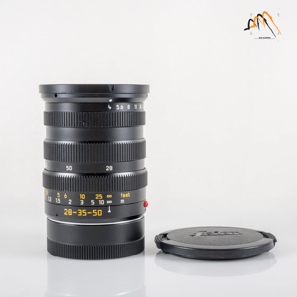 Leica Tri-Elmar-M 28-35-50mm/F4.0 E55 Asph Lens Yr.1996 Germany 11890 #88356