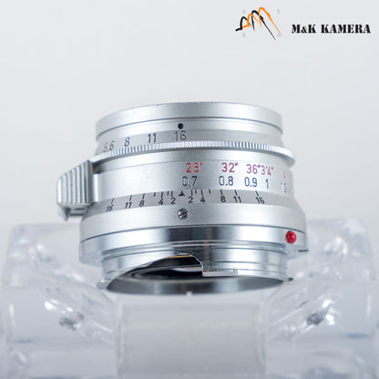 LEITZ Leica Summicron-M 35mm/F2.0 Ver.I 8 Elements Lens Yr.1963 Canada #11762