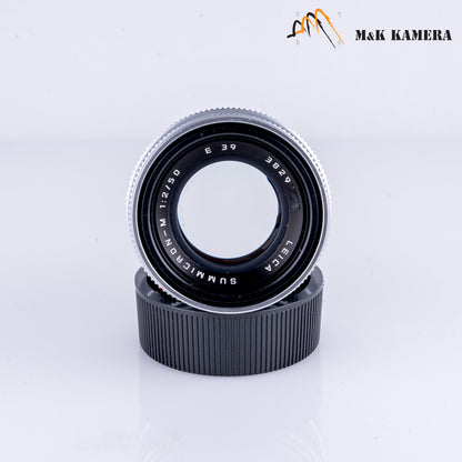 Leica Summicron-M 50mm/F2.0 V Silver Lens Yr.1998 Germany 11816 #22801