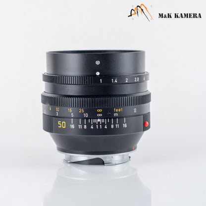 LEITZ Leica Noctilux-M 50mm/F1.0 E60 II Lens Yr.1982 Canada #23949