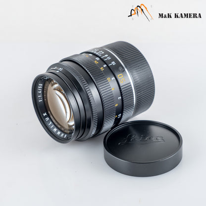 Leica Summilux M 50mm/F1.4 E43 Ver.II V2 Black Lens Yr.1984 Germany 11113 #11528
